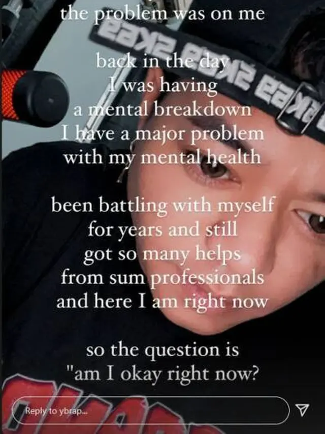 Reza Arap bicara soal kondisi mentalnya. (Instagram @ybrap)