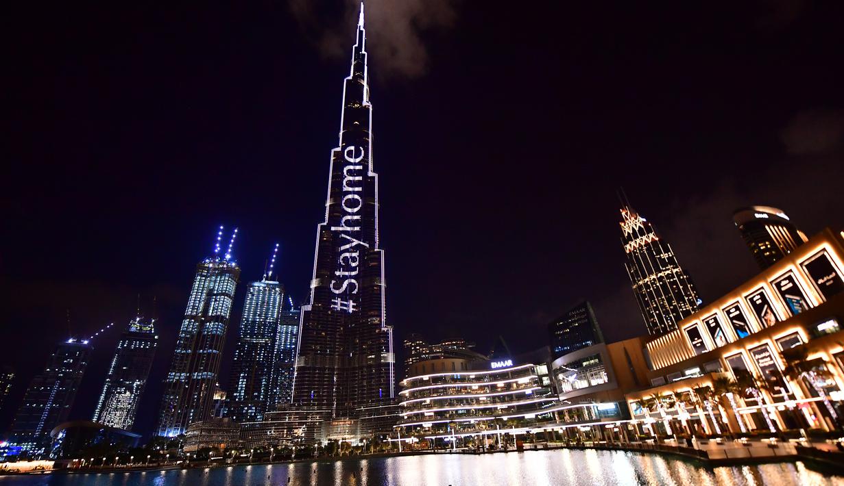 ajakan stay at home burj khalifa