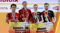 Hafiz Faizal/Gloria Emanuelle Widjaja menjadi runner-up Thailand Masters 2020 setelah kalah dari pasangan Inggris, Marcus Ellis/Lauren Smith, Minggu (26/1/2020). (Dok PBSI)