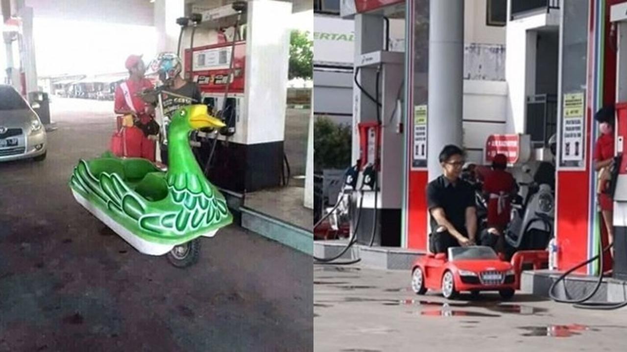 6 Kendaraan yang Curi Perhatian saat Isi Bensin di SPBU, Kelewat Unik