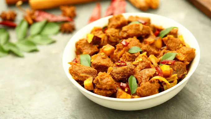 daging kambing sapi bumbu kuning