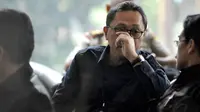 Ketua MPR, Zulkifli Hasan, saat berada di ruang tunggu sebelum menjalani pemeriksaan oleh penyidik di gedung KPK, Jakarta, Rabu (12/11/2014). (Liputan6.com/Miftahul Hayat)