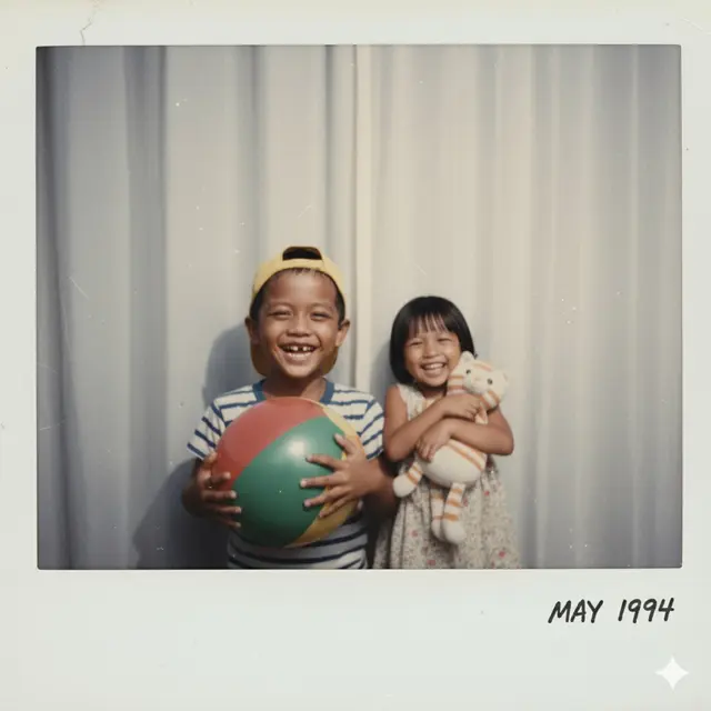 Foto Masa Kecil bareng Pacar /Ilustrasi gambar oleh Gemini AI