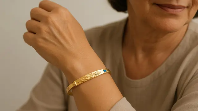 Gelang Emas Model Klasik Palang untuk Ibu-Ibu 40 Tahun ke Atas/Ilustrasi gambar oleh AI