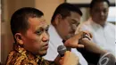 Agus Purnomo (Anggota DPR RI fraksi PKS) saat menjadi pembicara talk show  "Menyongsong Kabinet Baru Pro Daerah", Jakarta, Jumat (23/10/2014) (Liputan6.com/Andrian M Tunay