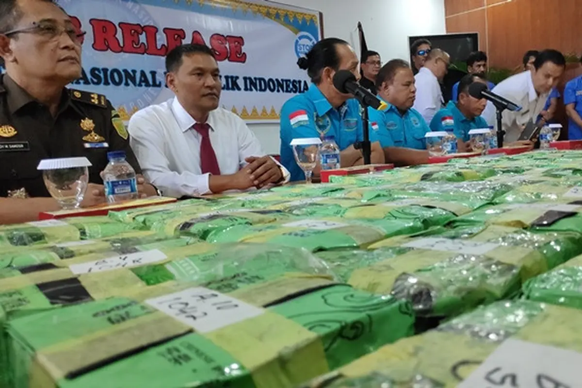 Barang bukti narkotika jenis sabu yang pernah disita BNN di Provinsi Riau.