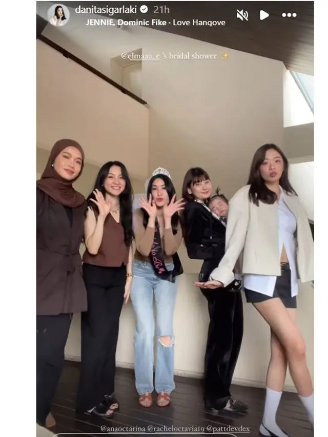 6 Potret Reuni Girlband Princess di Bridal Shower Elma Agustin, Dipuji Awet Muda