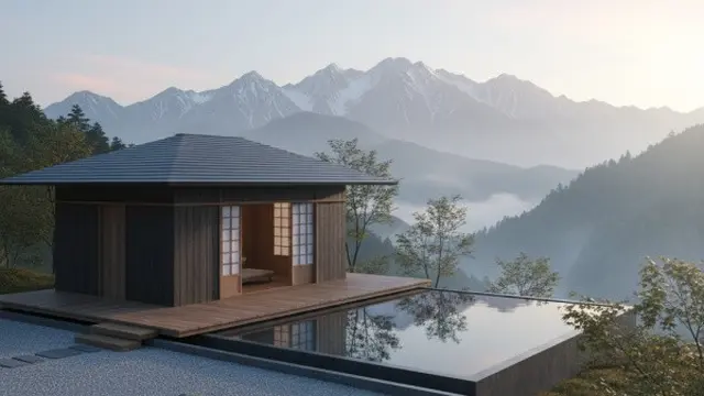 Rumah dengan View Langsung ke Pegunungan/Gemini AI