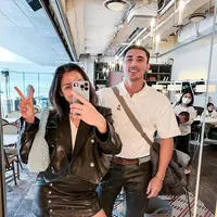 Jessica Iskandar tampil modis usai menjalani operasi rongga hidung di Korea Selatan [@inijedar]