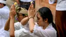 Hari Raya Galungan merupakan salah satu perayaan penting bagi penganut agama Hindu. (SONNY TUMBELAKA/AFP)