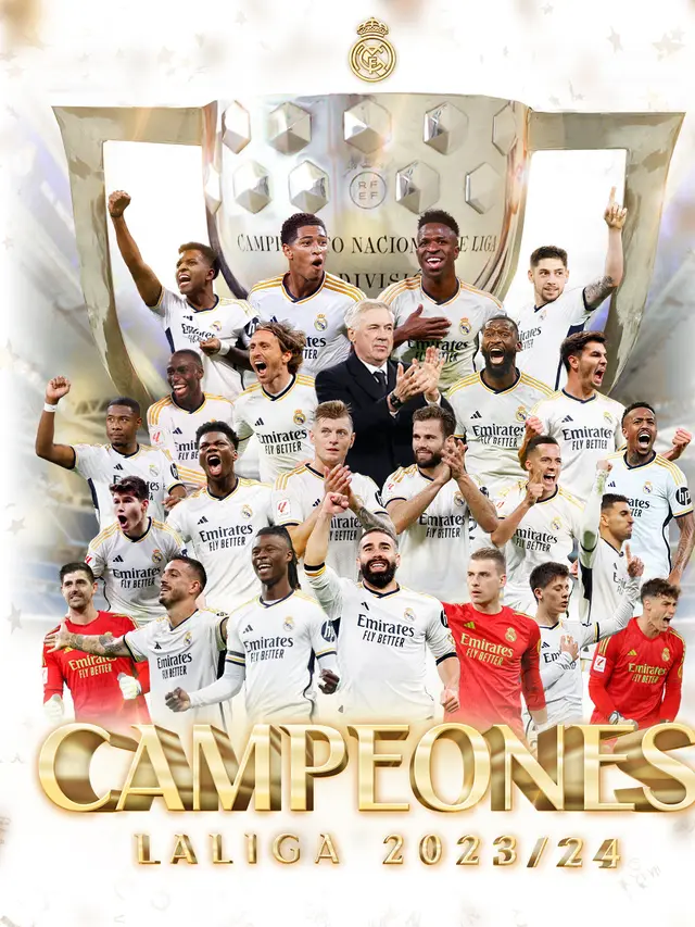 Real Madrid Juara La Liga 2023/2024