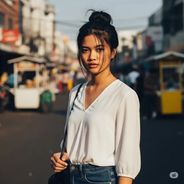 Potongan Rambut Tanpa Catok yang Tetap Stylish. Foto: Gemini