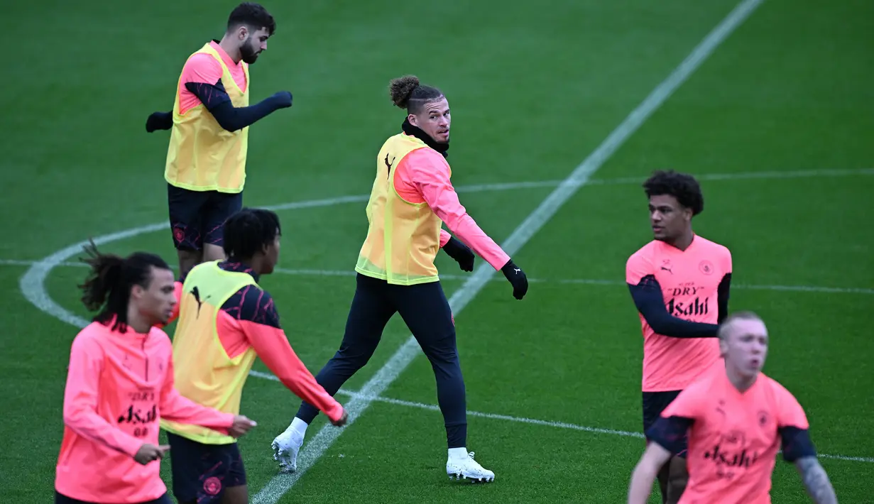 Saat ini Man City berada di puncak klasemen Grup G Liga Champions 2023/2024 dengan 9 poin dari 3 laga yang sudah dimainkan. (Paul ELLIS / AFP)