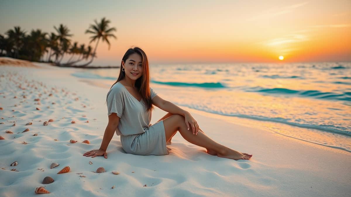 Prompt Gemini AI Viral Edit Foto Estetik Sendiri di Pantai saat Senja, Hasil Realistis