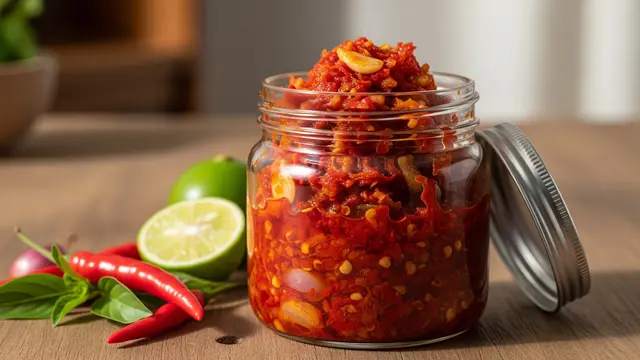 Cara Menyimpan Sambal Merah