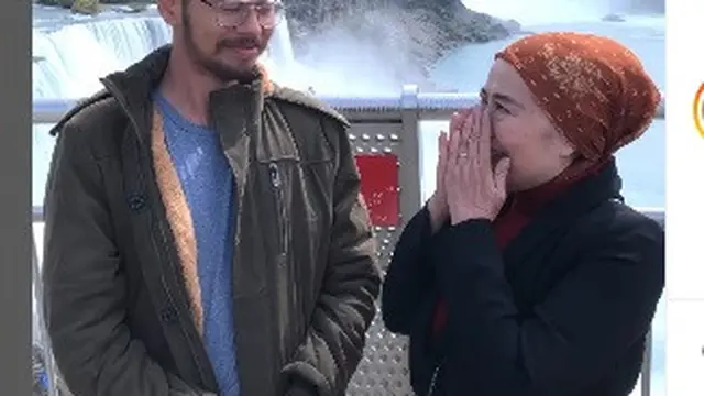 Dewi Yull diajak Surya Sahetapy ke Air Terjun Niagara, Amerika (Foto: Instagram dewiyullofficial/suryasahetapy)