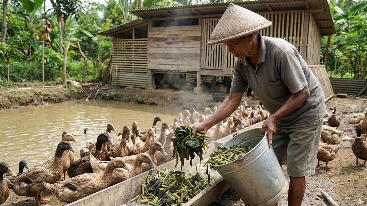 Cara Membuat Pakan Bebek Fermentasi dari Limbah Dapur yang Bernutrisi, Hemat Biaya