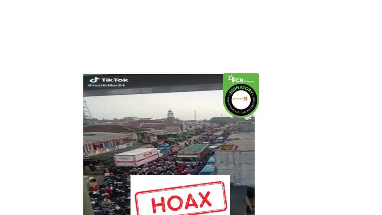 Cek Fakta macet mudik