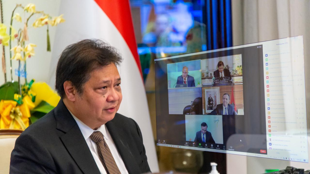 Menteri Koordinator Bidang Perekonomian Airlangga Hartarto kembali memamerkan kesuksesan program kartu prakerja pada ajang Plenary Session of the CONFINTEA VII "Preparing Adults for the Future of Work."