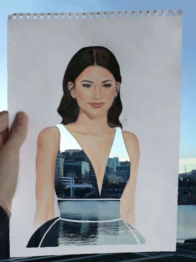 Ilustrasi Lukisan Kertas dengan Warna Alam, Keren Banget!