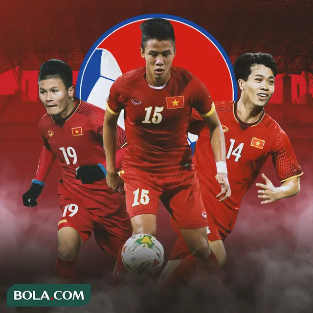 Timnas Vietnam - Nguyen Quang Hai, Que Ngoc Hai, Nguyen Cong Phuong