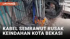 Rusak Keindahan Kota Bekasi, Instalasi Kabel Dikeluhkan Warga