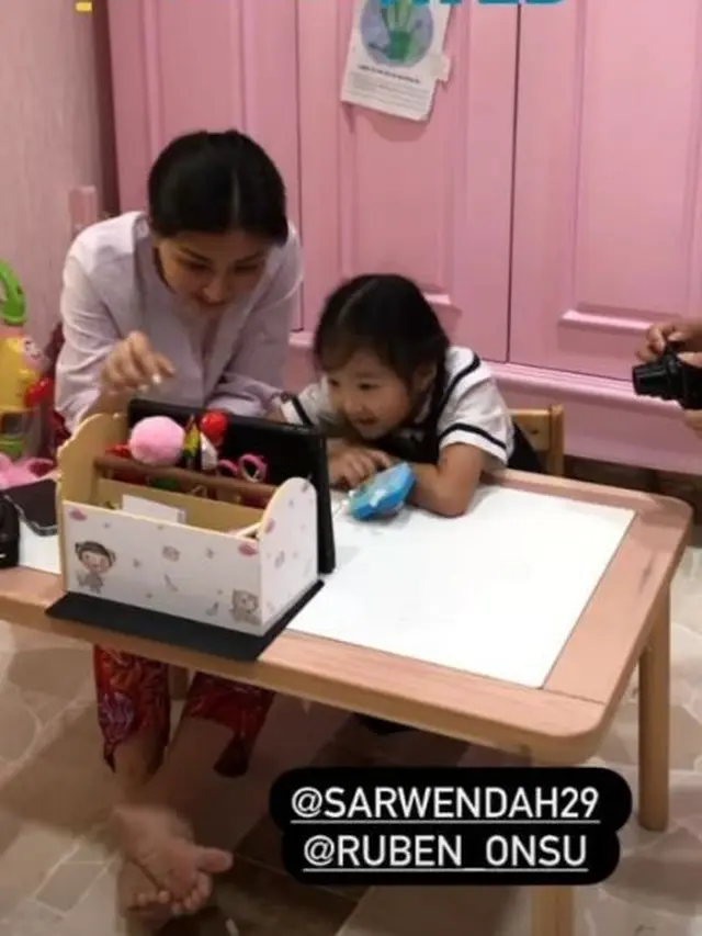 Sarwendah dan Anak Selama Sekolah Daring
