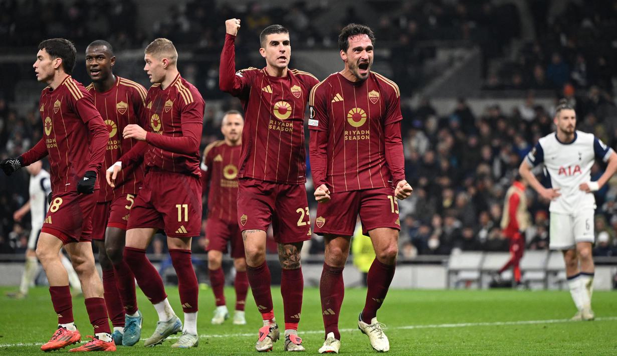 Sengit, Tottenham Hotspur Ditahan Imbang AS Roma