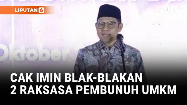 Blak-blakan Menko Cak Imin Sebut 2 Ritel Raksasa Gurita Pembunuh UMKM di RI