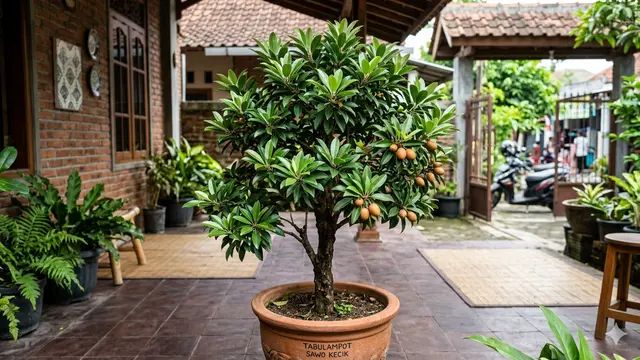 Pohon Buah Mini Daun Mengkilap