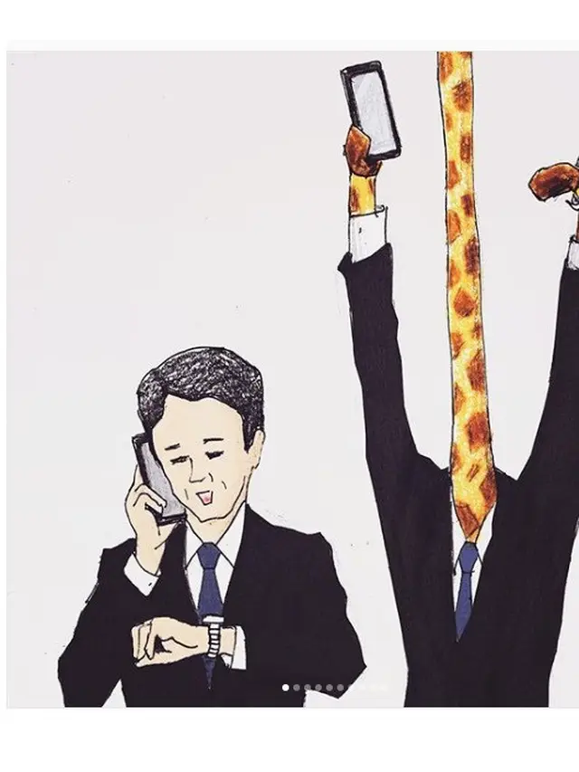 Ini Jadinya Kalau Jerapah Jadi Manusia, 6 Ilustrasinya Bikin Ketawa Geli