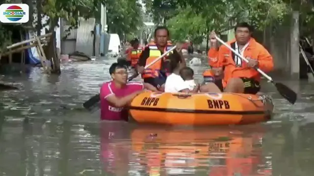 Bali terendam banjir 1,5 meter, BPBD Kota Denpasar kerahkan perahu karet untuk evakuasi warga