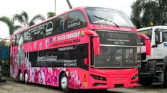 Nusantara Gemilang tipe Conqueror Double Decker milik PO Pelita Paradep. (Source: Instagram/@romadhon0812)