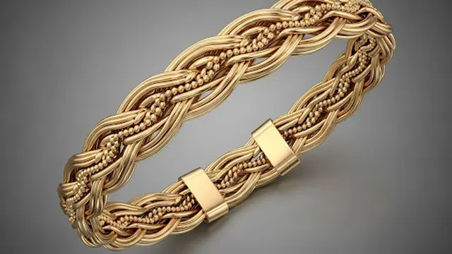 Gelang Motif Anyaman Rapat