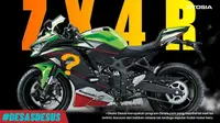 Kawasaki Ninja ZX-4R mengadopsi desain milik ZX-25R (Youtube/TechnoLogic)