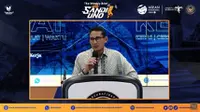 Menteri Pariwisata dan Ekonomi Kreatif atau Menparekraf Sandiaga Salahuddin Uno saat The Weekly Brief with Sandi Uno pada Selasa, 2 Mei 2023. (Tangkapan Layar YouTube/Kemenparekraf).
