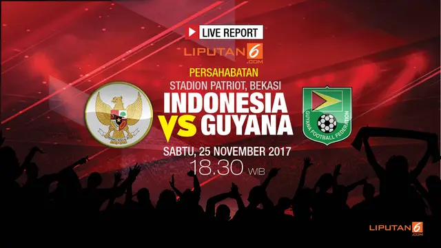 Prediksi Indonesia Vs Guyana live report