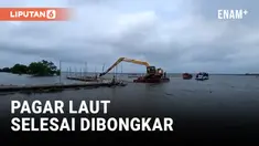 POLEMIK PAGAR LAUT SEPANJANG 30,6 KM RAMPUNG DIBONGKAR HARI INI