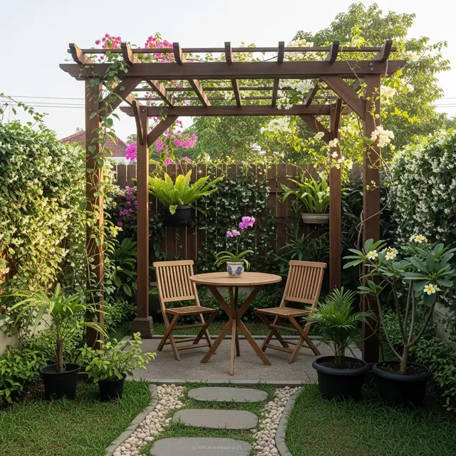 9 Model Pergola Kayu Minimalis untuk Taman Belakang Rumah, Estetik dan Fungsional