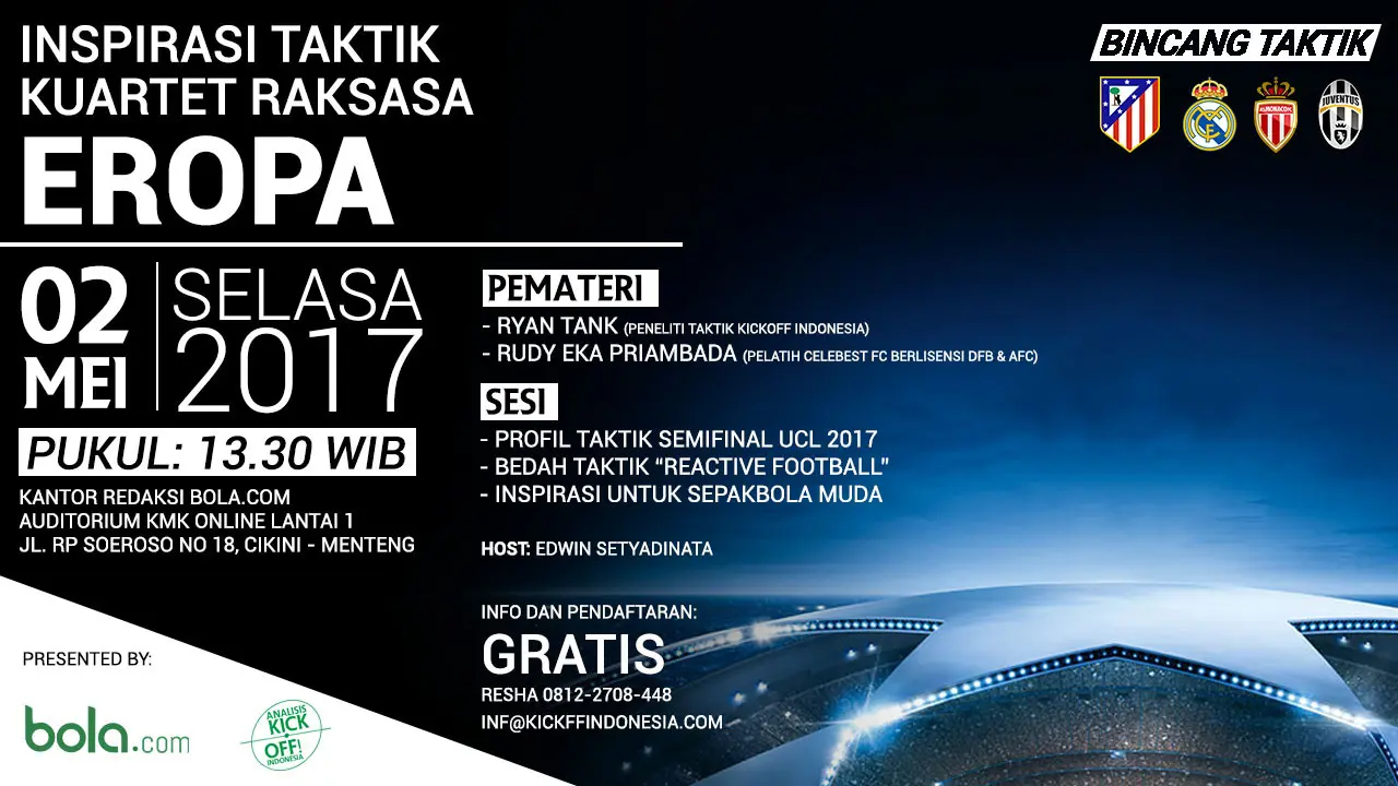 Bincang Taktik Membedah Strategi Semifinalis Liga Champions 