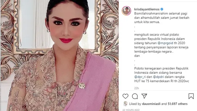 Krisdayanti (Foto: Instagram/@krisdayantilemos)