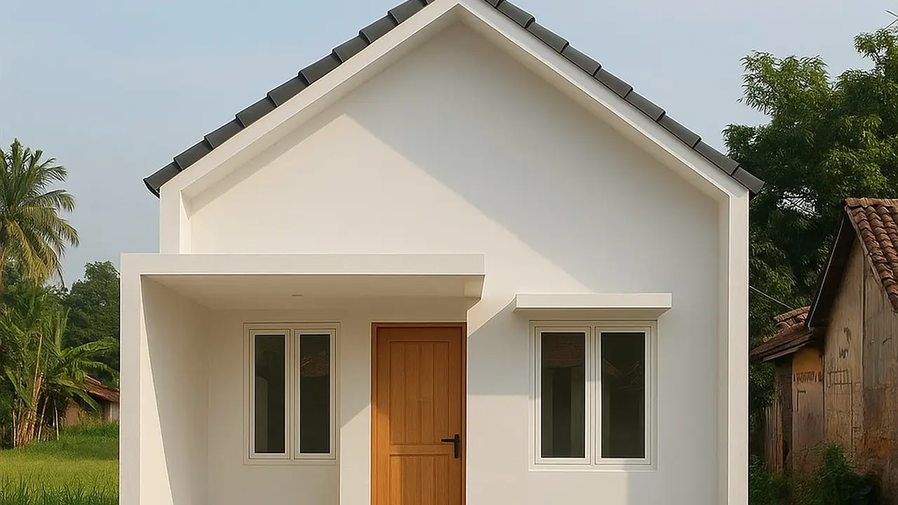 Rumah Minimalis di Kampung Ukuran 6x15m