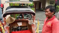 Becak Surya Yogyakarta. (KRJogja.com/Harminanto)