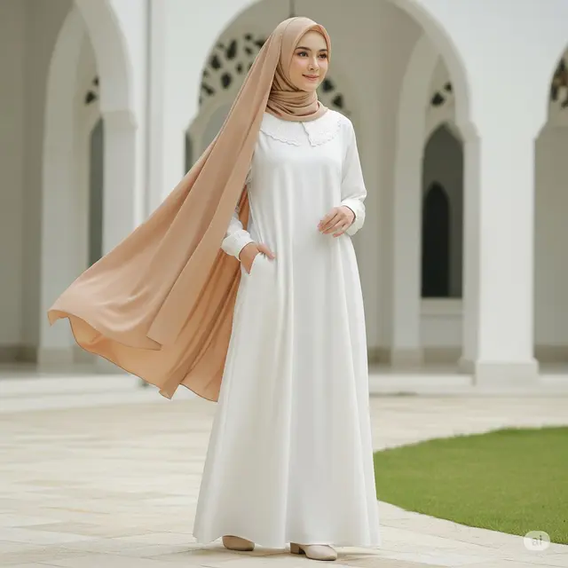 Gamis Katun Jepang Saku Tersembunyi Fayrany