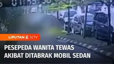 Seorang pesepeda wanita tertabrak mobil sedan di lingkungan perumahan Vila Bintaro Regency, Pondok Aren, Tangerang Selatan. Korban yang sempat terseret sejauh 5 meter langsung dibawa ke rumah sakit, namun dinyatakan meninggal dunia.