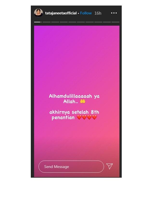 8 Potret Mesra Tata Janeeta dan Brotoseno, Umumkan Kehamilan Pertama