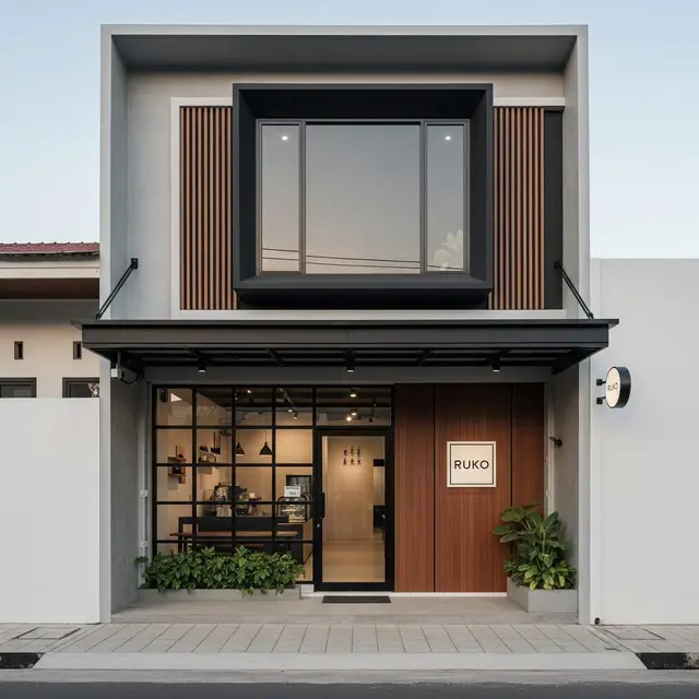 Desain Rumah Toko Sederhana