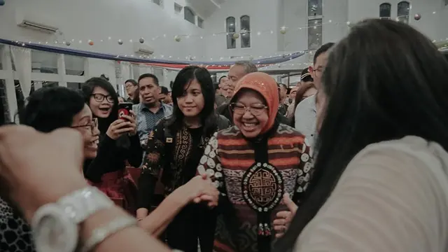 6 Momen Tri Rismaharini Kunjungi Gereja di Surabaya, Salah Satunya Bekas Lokasi Bom