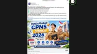 Cek Fakta: Tidak Benar Link Pendaftaran CPNS 2026