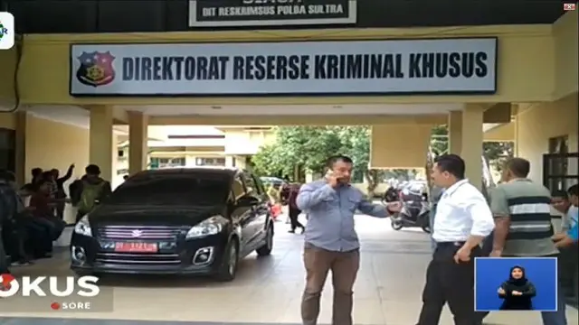 Ditangkap KPK, Asrun dan putranya Adriatma Dwi Putra yang masih menjabat sebagai Wali Kota Kendari jalani pemeriksaan di Mapolda Sultra.